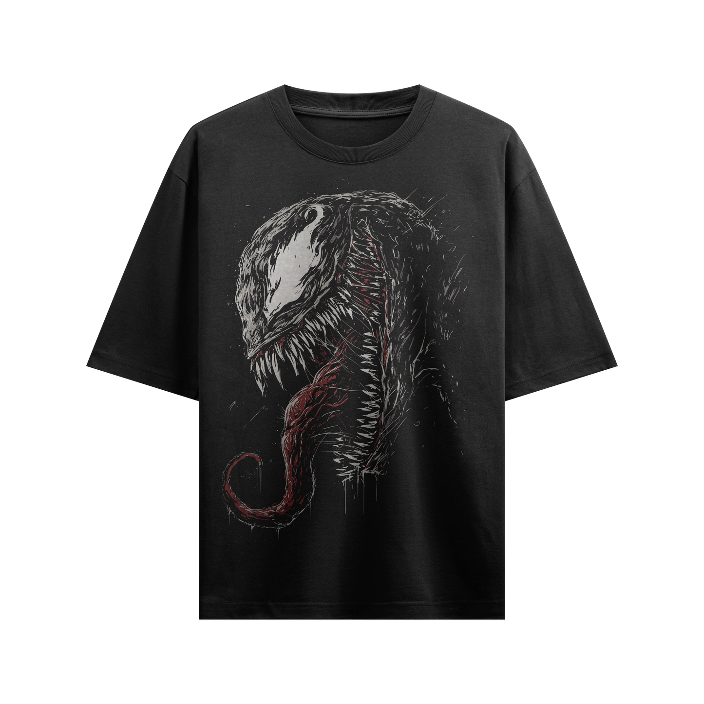 Venom™ "Lethal Protector" Oversized Black T-Shirt The boyss