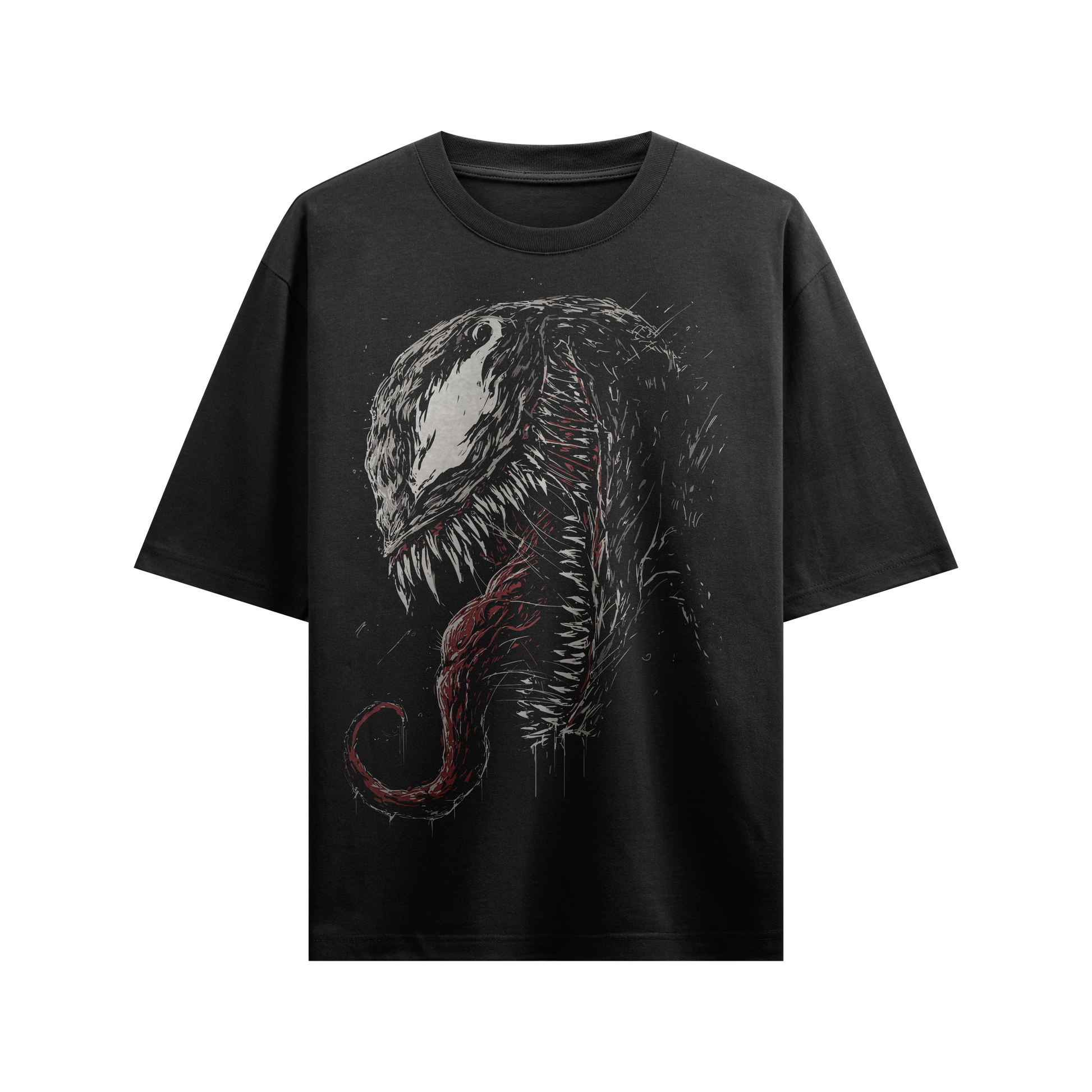 Venom™ "Lethal Protector" Oversized Black T-Shirt The boyss