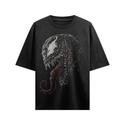 Venom™ "Lethal Protector" Oversized Black T-Shirt The boyss