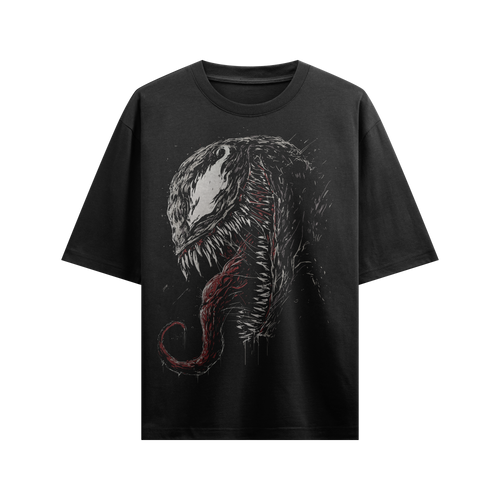 Venom™ "Lethal Protector" Oversized Black T-Shirt The boyss