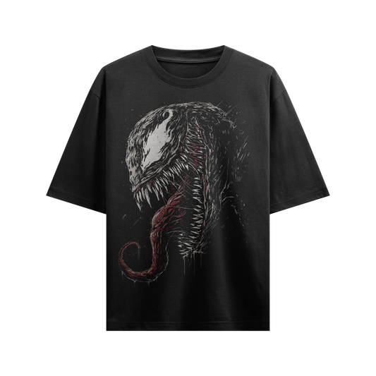 Venom™ "Lethal Protector" Oversized Black T-Shirt The boyss