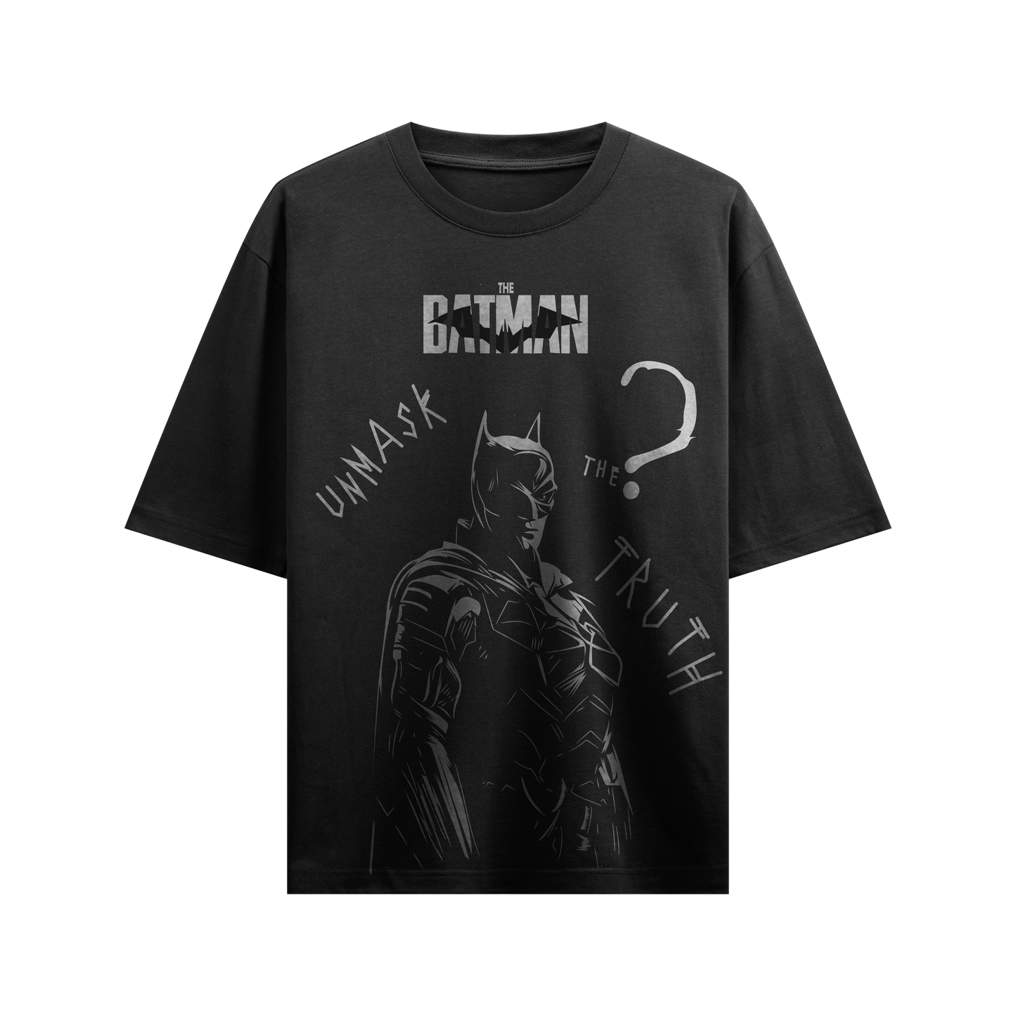 The Batman™ "Unmask the Truth" Oversized Black T-Shirt The boyss