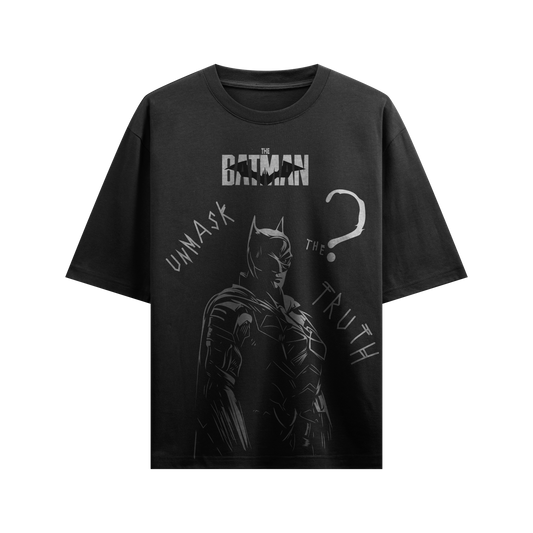 The Batman™ "Unmask the Truth" Oversized Black T-Shirt The boyss